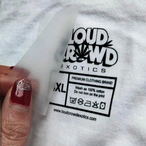 Neck Label Manufacturer - Customized Size T-shirt Adhesive Labels