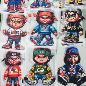 DTF Heat Transfer Manufacturer - NFL32 Team Cartoon Design