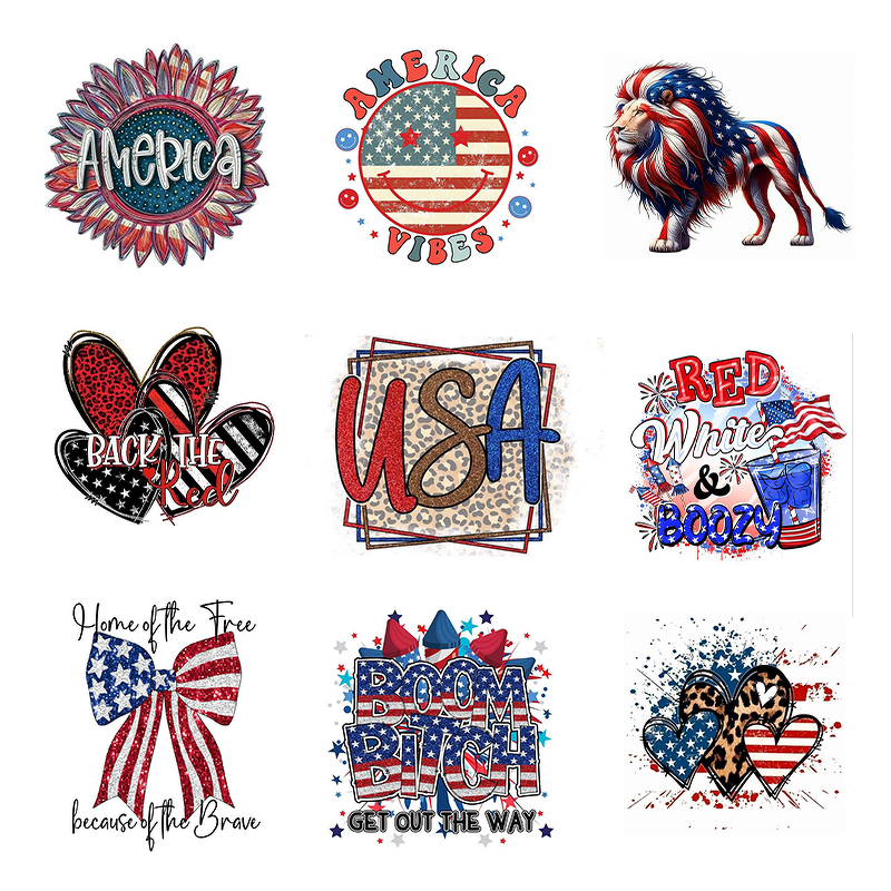DTF Transfers Manufacturer - Wholesale US July 4th Vinyl Sticker