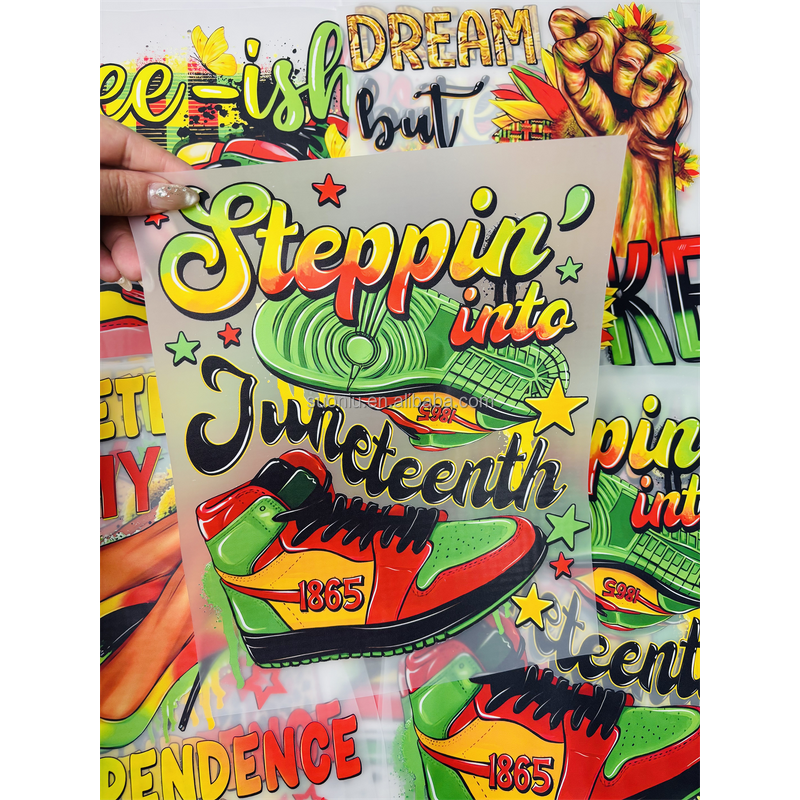 Juneteenth DTF Sticker Manufacturer - Custom Shirts Heat Transfer