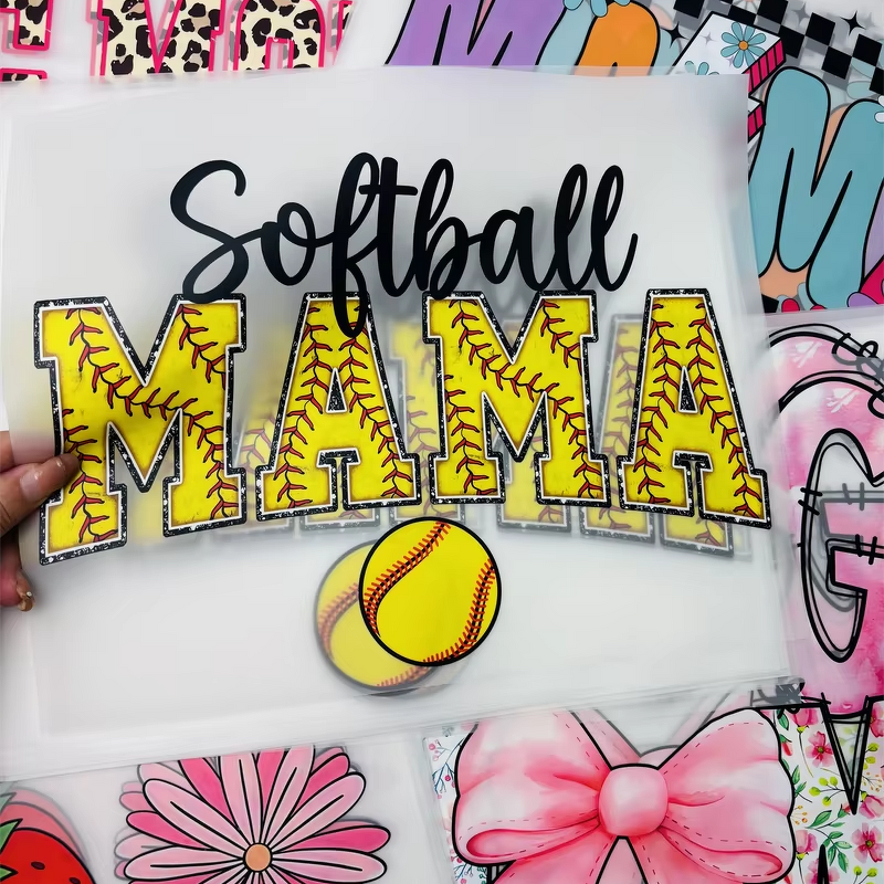 DTF Heat-Peel Decals Manufacturer - MAMA Custom Size T-Shirt Stickers