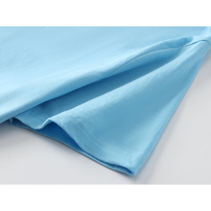 T-Shirt Factory - Solid Pattern Custom Logo Casual Oversized Hip Hop