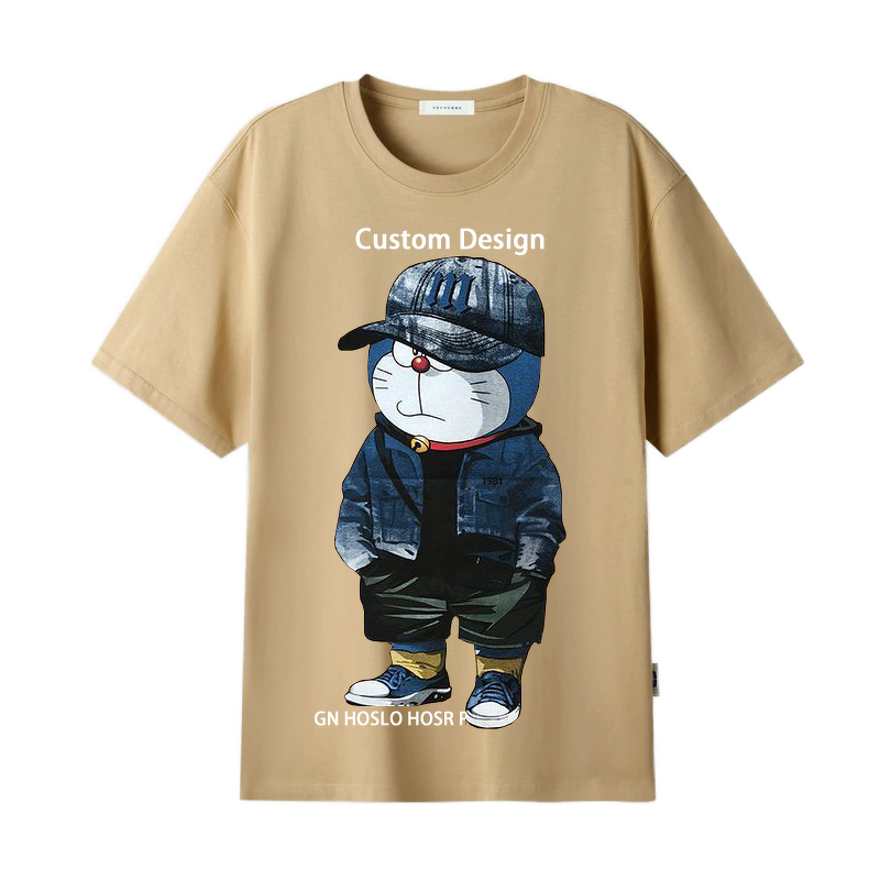 T-Shirt Factory - Men's Summer Cotton Solid Color Slim Fit Casual