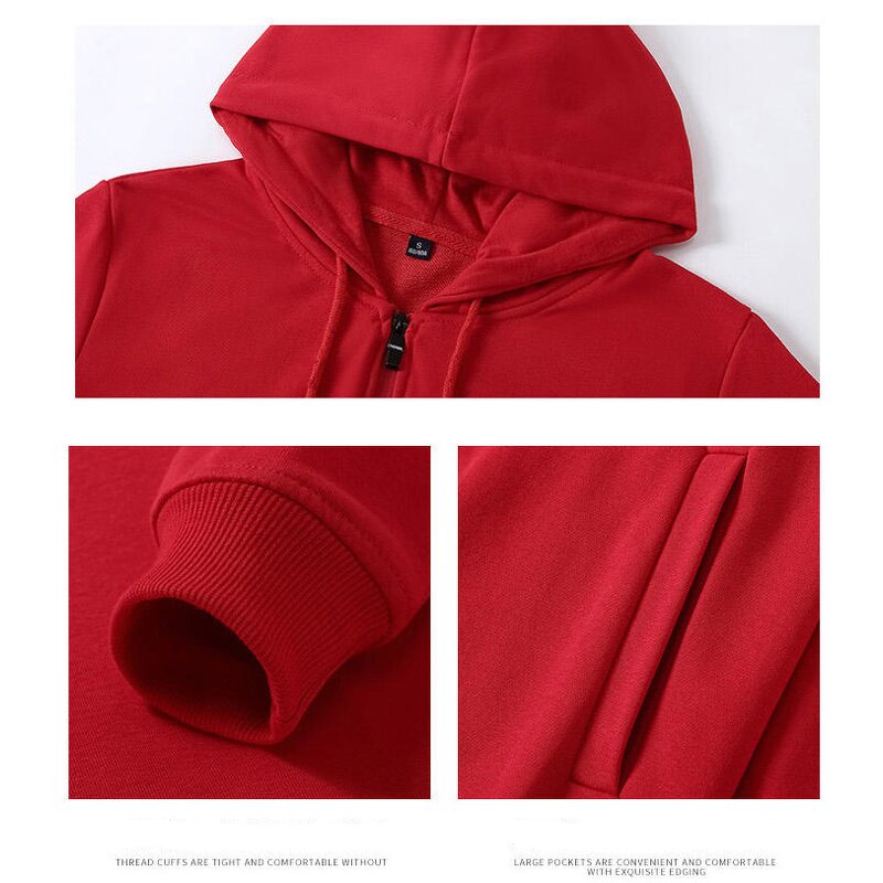 Hoodie Factory - Wholesale Customized 100% Cotton Zipper Casual Coat