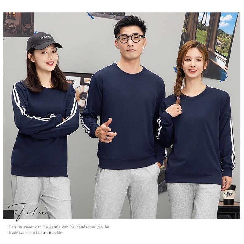 Sweater Factory - Wholesale Crewneck Plain Cotton Embroidered Sweater
