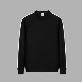 Sweater Factory - Wholesale Crewneck Plain Cotton Embroidered Sweater