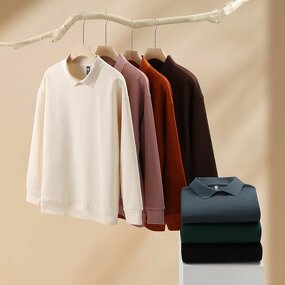 Hoodie Factory - Wholesale Men's Polyester Cotton Oversized Flip Collar