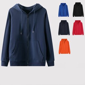 Hoodie Factory - Wholesale Customized 100% Cotton Zipper Casual Coat
