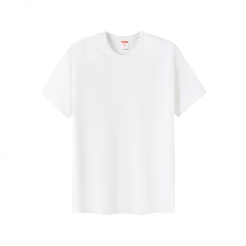 T-Shirt Factory - Solid Pattern Custom Logo Casual Oversized Hip Hop