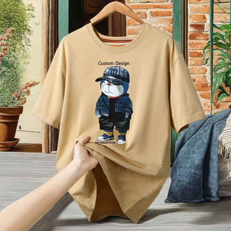 T-Shirt Factory - Men's Summer Cotton Solid Color Slim Fit Casual