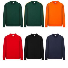 Sweater Factory - Wholesale Crewneck Plain Cotton Embroidered Sweater