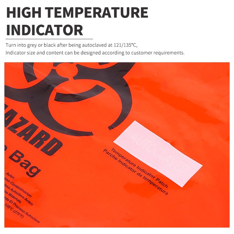 Autoclave Bag Manufacturer - Red Disposable 50 Micron PE Bag