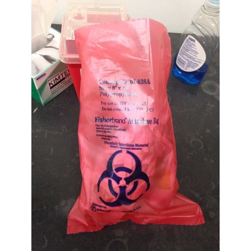 Autoclavable Bag Factory - 121C PE Draw Tape Trash Bags