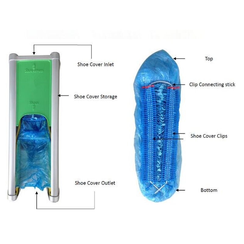 Shoe Cover Dispenser Manufacturer - Factory Stock 100pcs Waterproof Machine