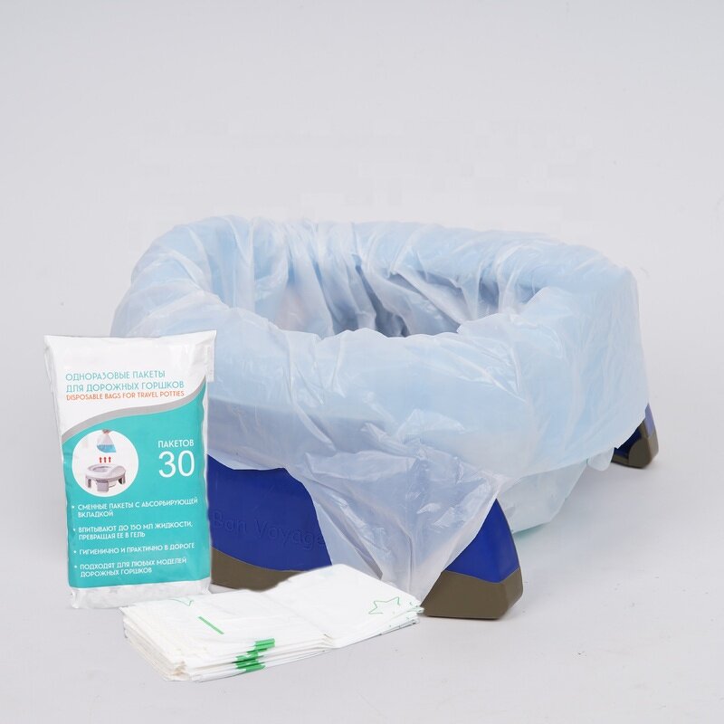 Potty Liner Bag Manufacturer - Disposable PE Seat Bags with Handle