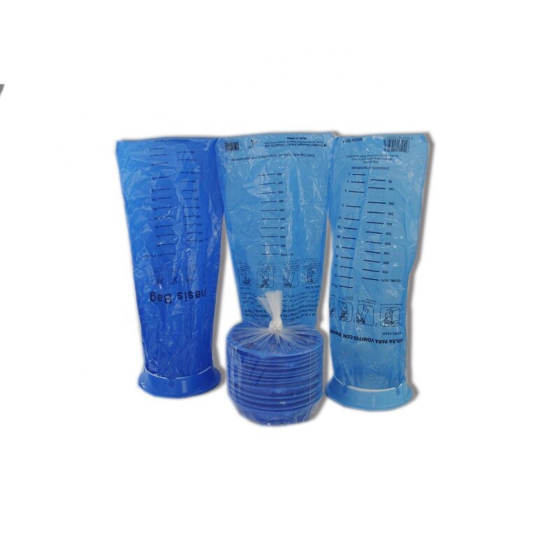 Emesis Bag Manufacturer - Wholesale 1000ml Blue Plastic Nausea Bag
