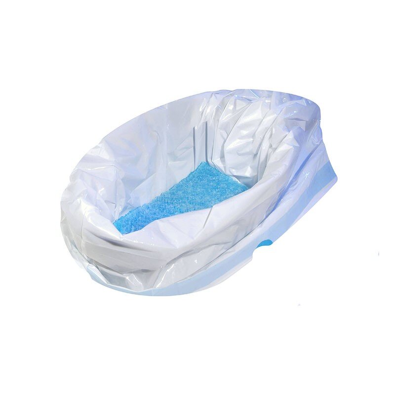 Potty Liner Factory - White Disposable Plastic Commode Liner