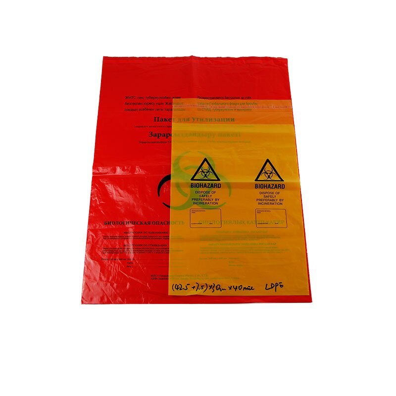 Medical Waste Bag Manufacturer - Heavy Duty Red LDPE Hospital Bag