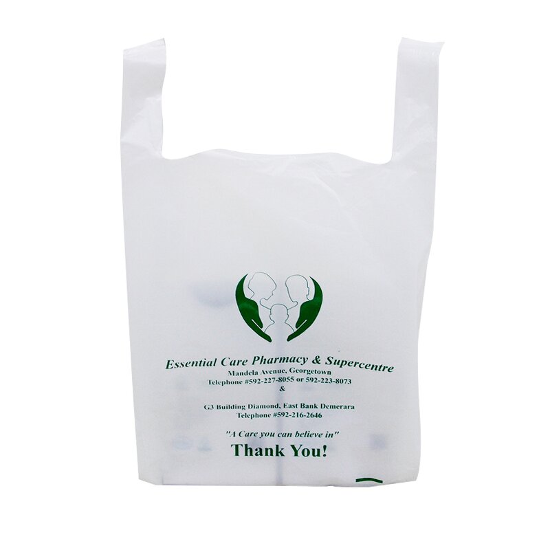 Compostable Shopping Bag Manufacturer - Customized Bio PLA PBAT Vest Bag