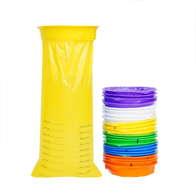 Disposable Emesis Bag Factory - Custom Logo Blue Vomit Bag