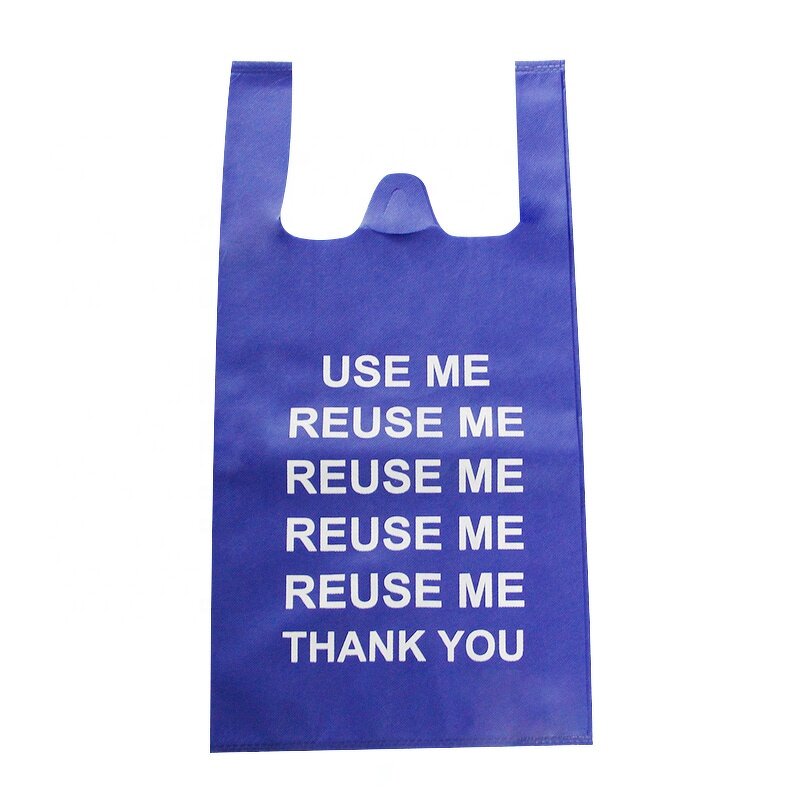 Nonwoven T-Shirt Bag Manufacturer - Medium Size Eco-Friendly Carry Bag