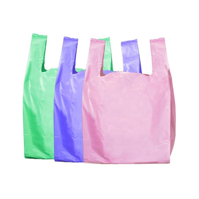 Plastic Bag Manufacturer - Cheap Vest Bag with Custom Logo