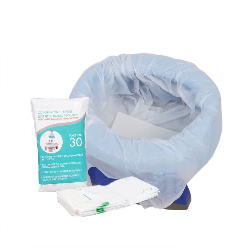 Potty Liner Bag Manufacturer - Disposable PE Seat Bags with Handle