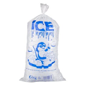 Plastic Ice Cube Bag Manufacturer - Customizable Disposable Blue Poly Bag