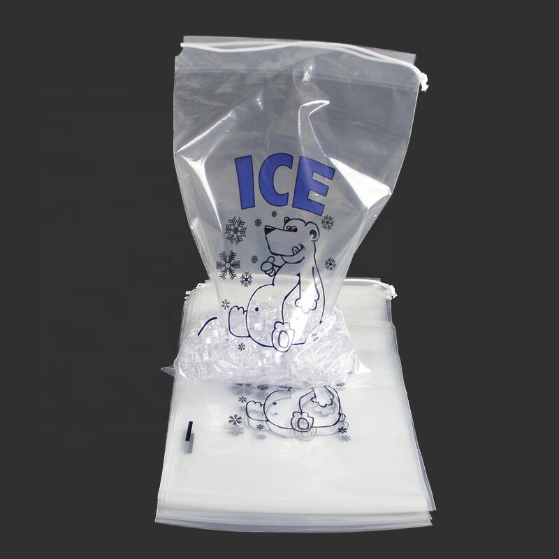 Plastic Flat Bag Factory - Custom 100% Recycled LDPE Ice Cube Bag