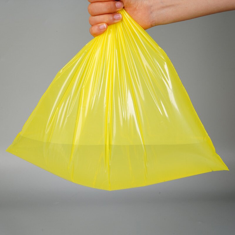 Medical Biohazard Bag Factory - Self-Sealing Yellow PE Transport Bag