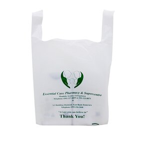 Shopping Bag Manufacturer - PE T Shirt Transparent Grocery Bag