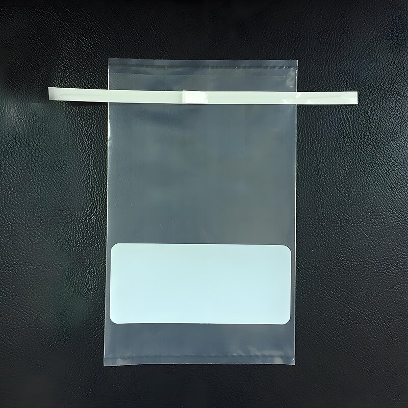 Plastic Sampling Bag Factory - Self-Standing Clear Wire Sampling Bag