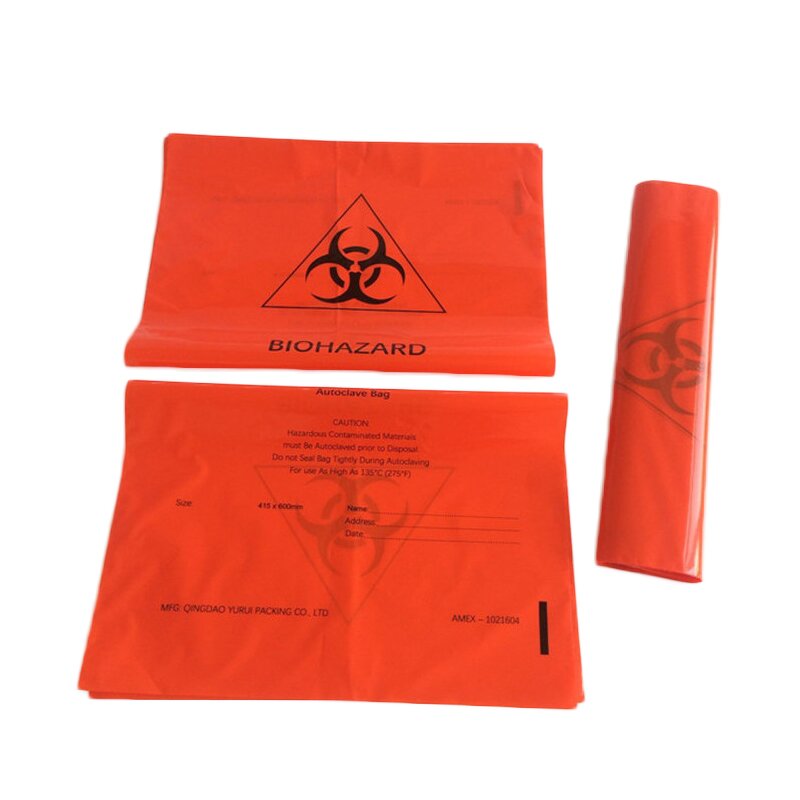 Autoclave Bag Manufacturer - Red Disposable 50 Micron PE Bag