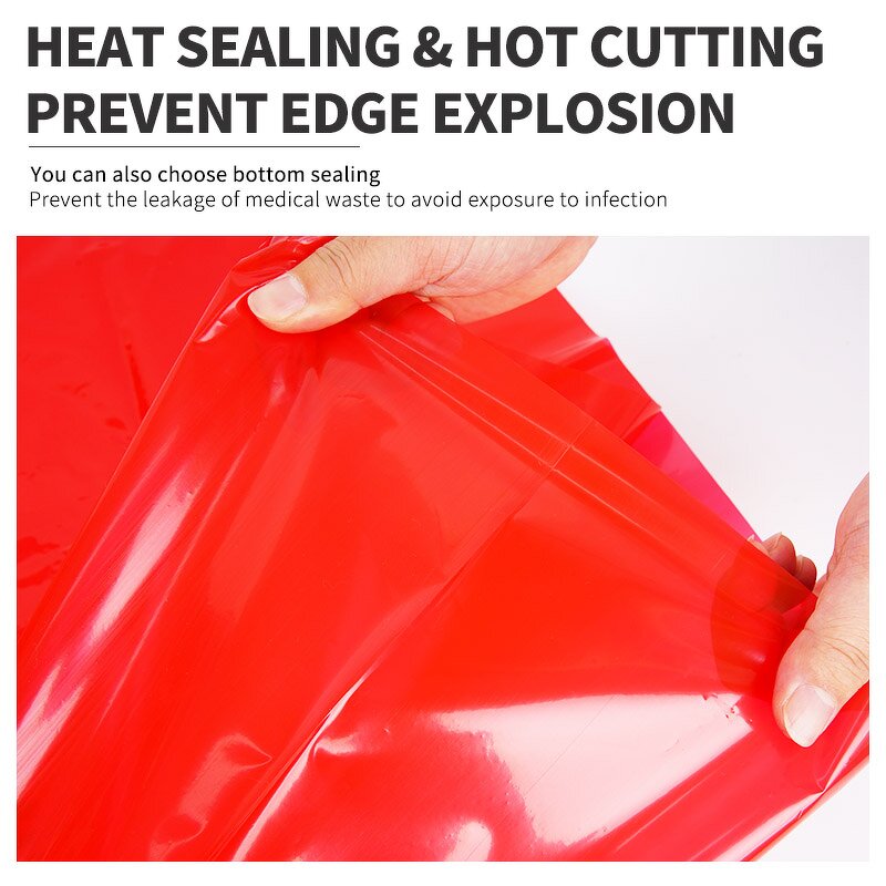 Autoclave Bag Manufacturer - Red Disposable 50 Micron PE Bag