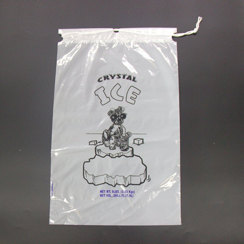 Plastic Flat Bag Factory - Custom 100% Recycled LDPE Ice Cube Bag