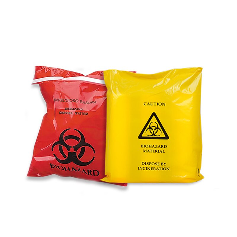 Biohazard Waste Bag Manufacturer - Self Seal Adhesive Clinical Bag