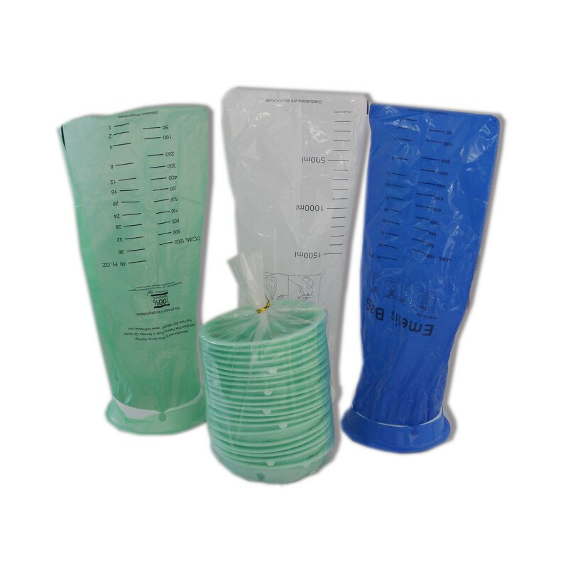 Emesis Bag Manufacturer - Wholesale 1000ml Blue Plastic Nausea Bag