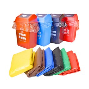 Biodegradable Garbage Bag Manufacturer - PE Flat Top Heat Seal Bag