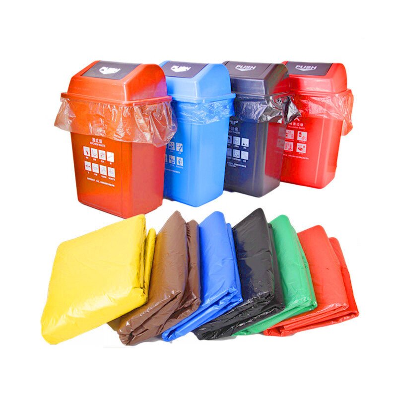 Biodegradable Garbage Bag Manufacturer - PE Flat Top Heat Seal Bag