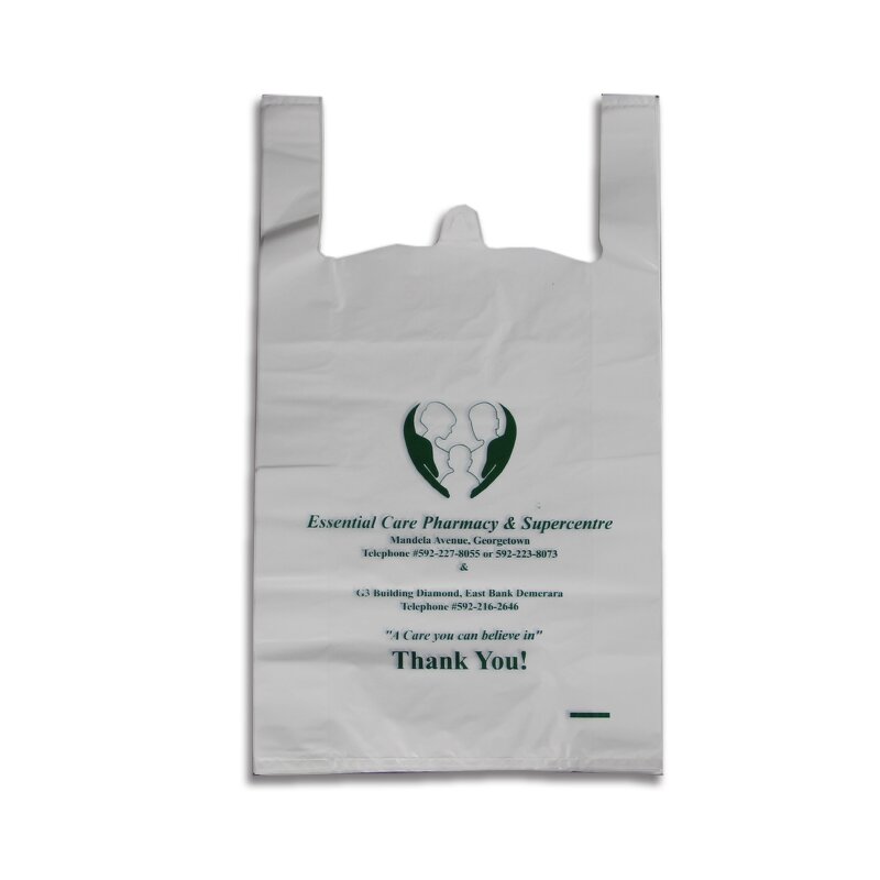 Food T-shirt Bag Factory - HDPE PLA PBAT Supermarket Vest Bag
