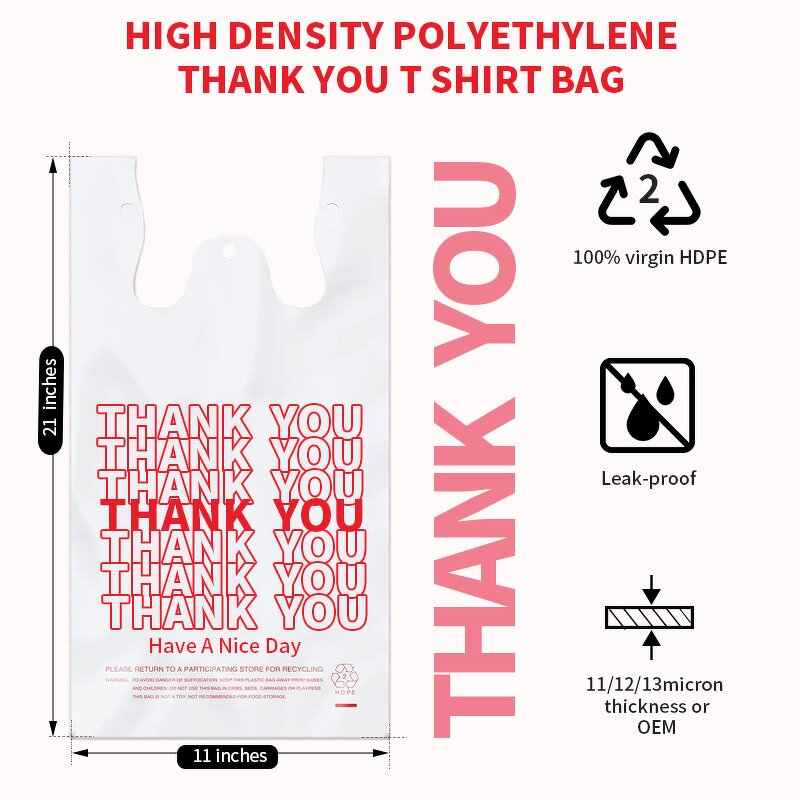 Plastic Bag Manufacturer - Cheap Vest Bag with Custom Logo