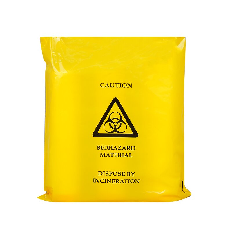 Biohazard Waste Bag Manufacturer - Self Seal Adhesive Clinical Bag