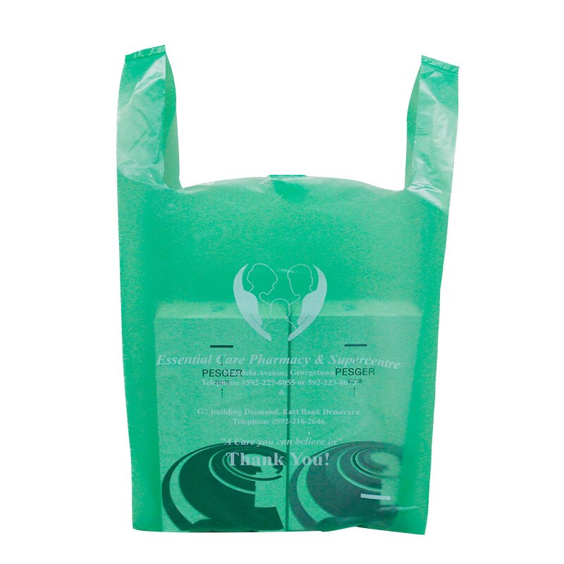 Compostable Shopping Bag Manufacturer - Customized Bio PLA PBAT Vest Bag