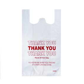 Plastic Bag Manufacturer - Cheap Vest Bag with Custom Logo