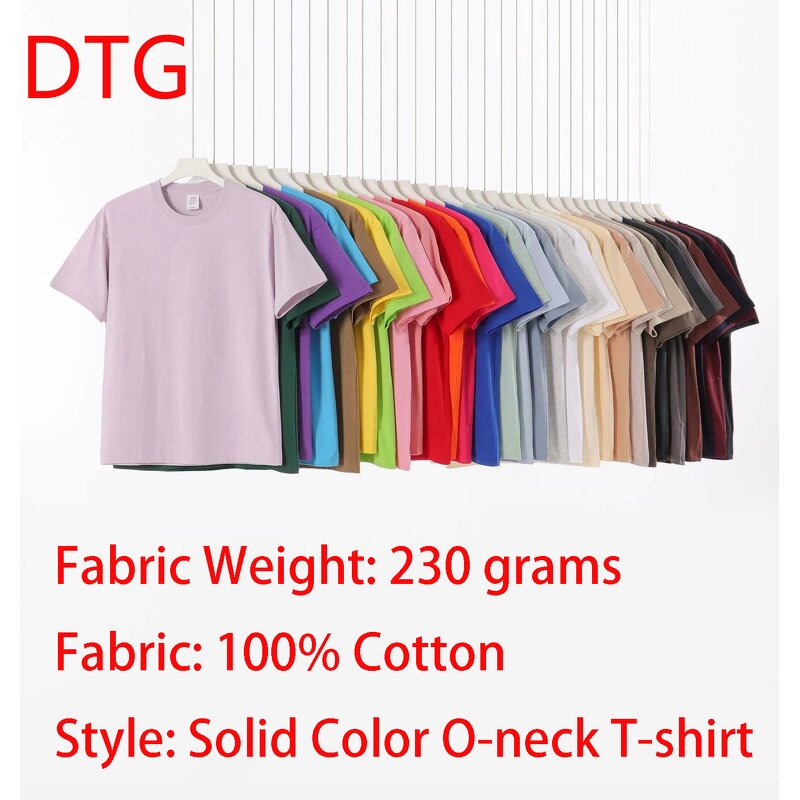 T-Shirt Factory - Custom Logo 230Gsm Cotton Unisex Heavy Tee