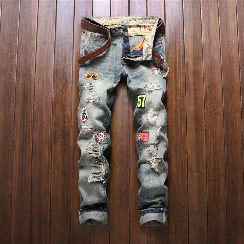 Jeans Factory - High Quality Italy Dragon Tiger Embroidery Plus Size