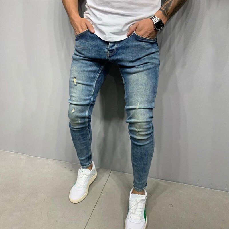 Jeans Factory - High Quality Designer Vintage Breathable Ripped Slim
