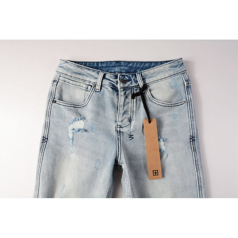 Pants Factory - High Quality Men's Cotton Denim Streetwear Distressed
