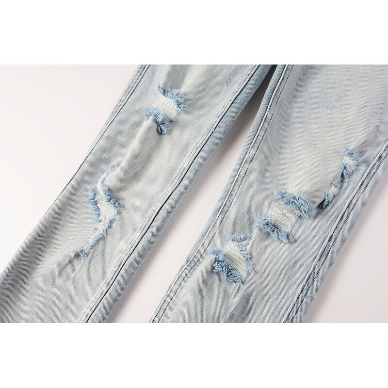 Pants Factory - High Quality Men's Cotton Denim Streetwear Distressed