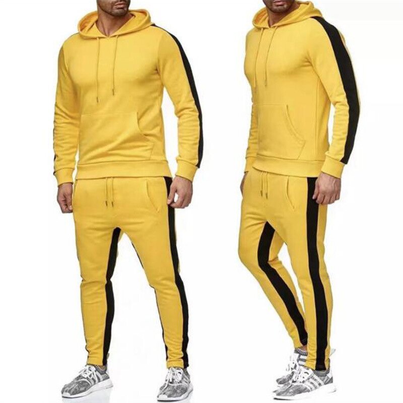 Sweatsuit Factory - High Quality Strip Contrast Color Sports Suit